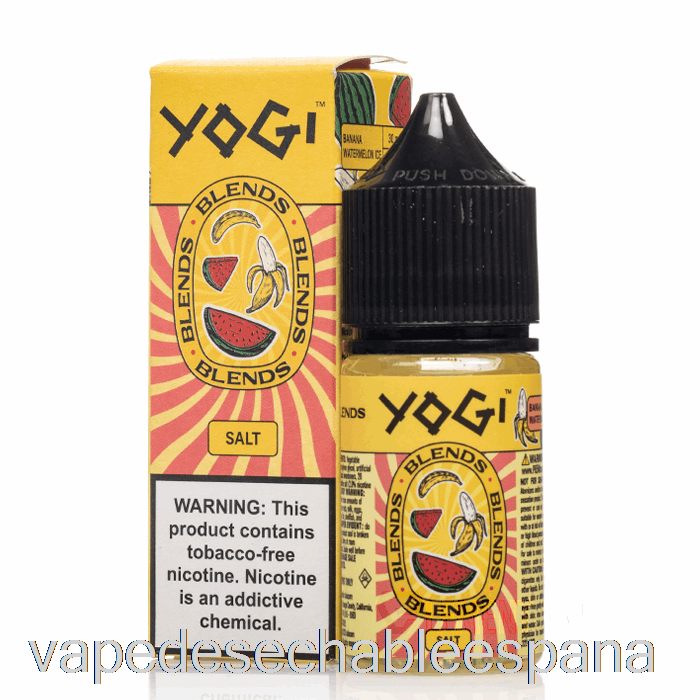 Vape Desechable España Plátano Sandía Hielo - Yogi Blends Sales - 30ml 50mg